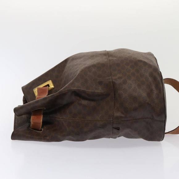 CELINE Macadam Canvas Shoulder Bag PVC Leather Brown Auth bs16095 - Picture 3 of 16